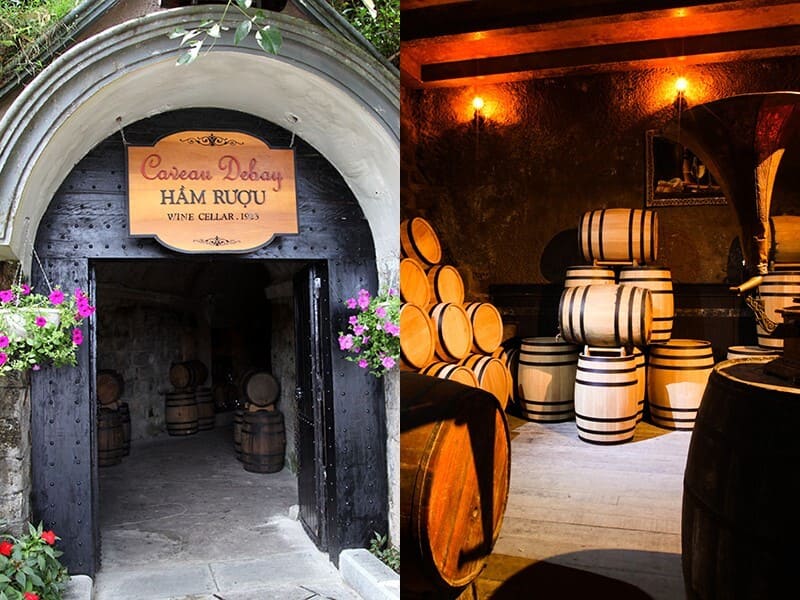 Hầm rượu cổ Debay 100 tuổi xuyên lòng núi 