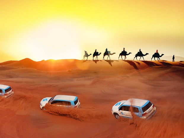 hành trình vượt sa mạc (Desert Safari) bằng xe Land Cruiser.