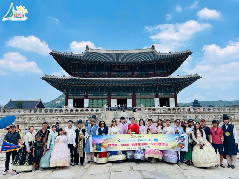 Chào mừng đoàn group tour khởi hành từ Đà Nẵng tham quan Hàn Quốc ngày 23-27/07/2025
