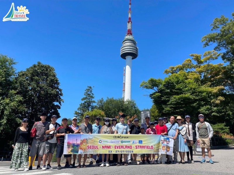 Chào mừng đoàn group tour khởi hành từ Đà Nẵng tham quan Hàn Quốc ngày 23-27/07/2025