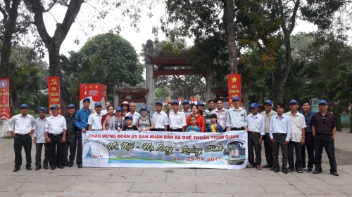 Chào mừng đoàn UBND Xã Quế Thuận tham quan Hà Nội - Hạ Long - Nghệ An - Quảng Bình 25-29/04/2018